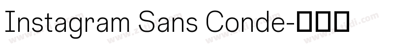 Instagram Sans Conde字体转换